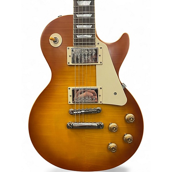 Used Epiphone Custom 1959 Les Paul Standard Iced Tea Burst Solid Body Electric Guitar