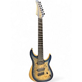 Used Schecter Guitar Research Reaper 7 Satin Sky Burst Solid Body Electric Guitar