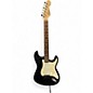Used Squier Standard Stratocaster Black and White Solid Body Electric Guitar thumbnail
