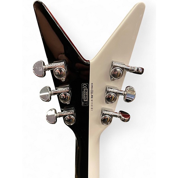 Used Dean MICHAEL SCHENKER BLACK AND WHITE FLAMES Solid Body Electric Guitar
