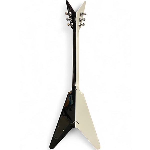 Used Dean MICHAEL SCHENKER BLACK AND WHITE FLAMES Solid Body Electric Guitar