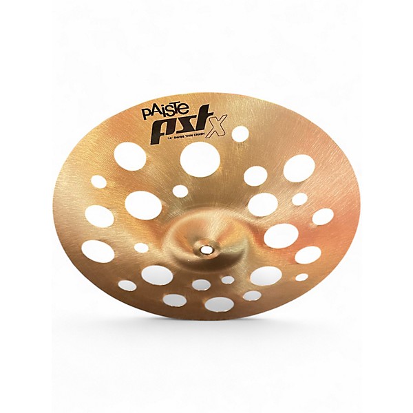 Used Paiste 14in PST X Swiss Thin Crash Cymbal Cymbal