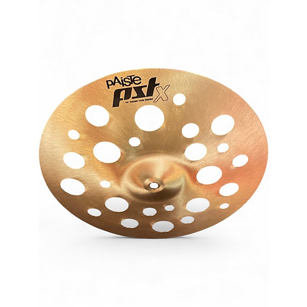 Used Paiste 14in PST X Swiss Thin Crash Cymbal Cymbal
