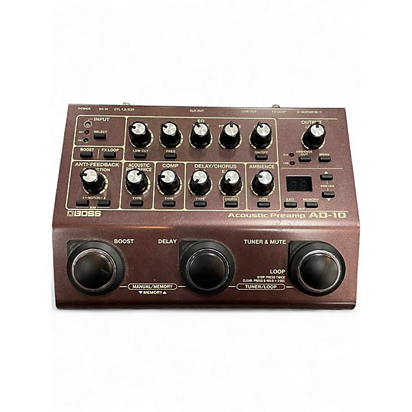 Used BOSS AD10 Acoustic Preamp Effect Processor