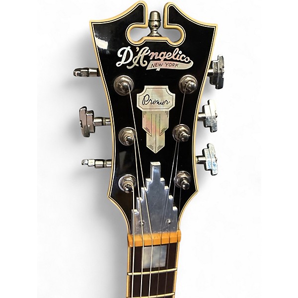 Used D'Angelico Premier Mini DC Sherwood Green Metallic Hollow Body Electric Guitar