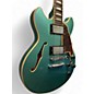 Used D'Angelico Premier Mini DC Sherwood Green Metallic Hollow Body Electric Guitar