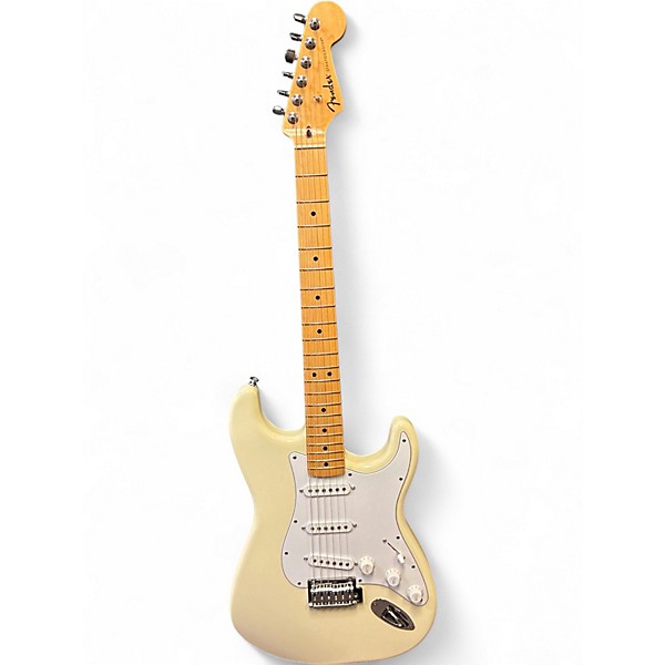 Used Fender Standard Stratocaster Olympic White Solid Body Electric Guitar