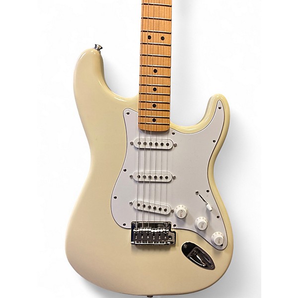 Used Fender Standard Stratocaster Olympic White Solid Body Electric Guitar