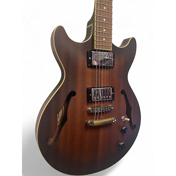 Used Ibanez AM53 Brown Sunburst Hollow Body Electric Guitar