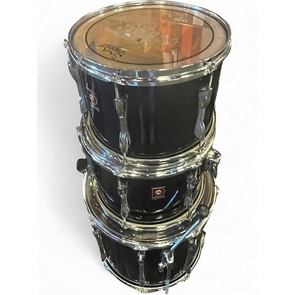 Vintage 1970s Premier 4 Piece 1970s All Birch Black Drum Kit