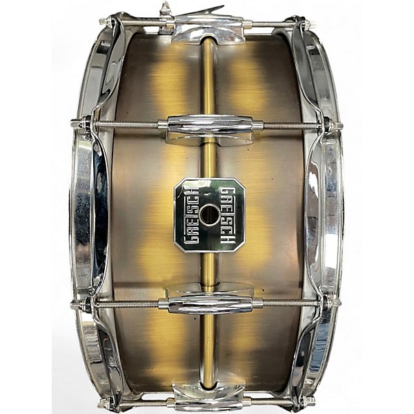 Used Gretsch Drums 6.5X14 Brushed Brass Snare  Brass Drum