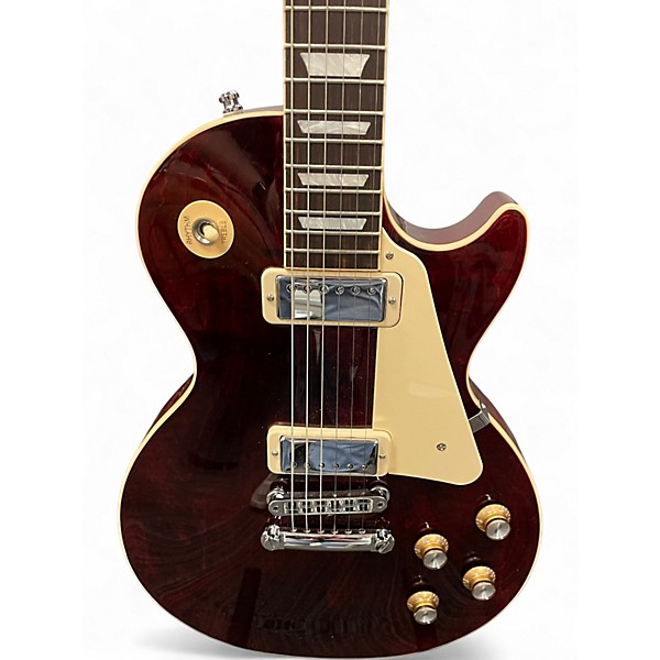 Used Gibson les paul deluxe 70s Wine Red Solid Body Electric Guitar