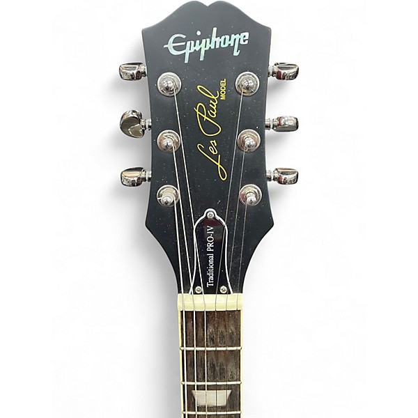 Used Epiphone Les Paul Traditional Pro IV Maroon Solid Body Electric Guitar