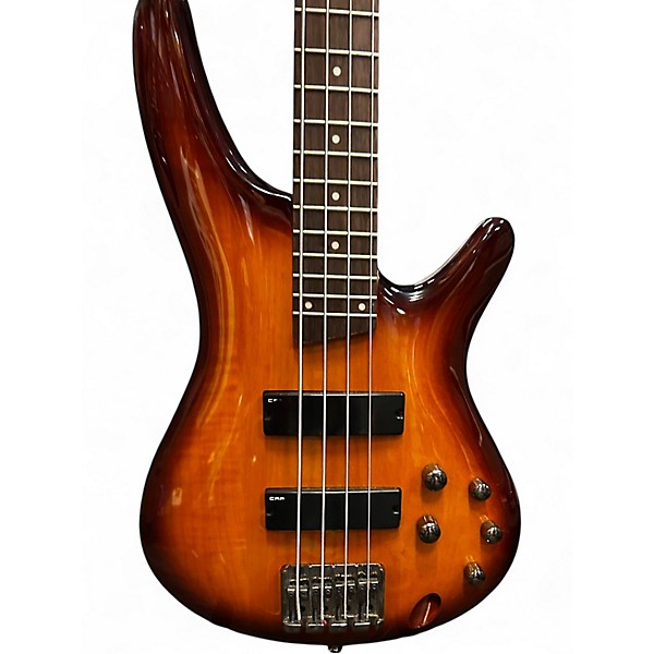 Used Ibanez SR370 Brown Sunburst Electric Bass Guitar