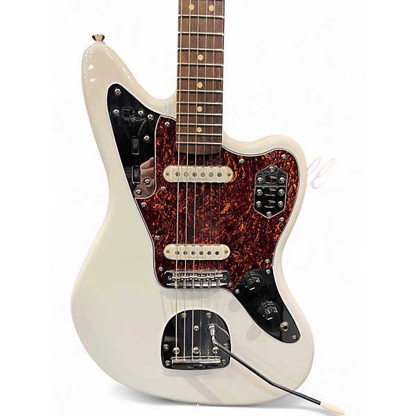 Used 2013 Squier Vintage Modified Jaguar Olympic White Solid Body Electric Guitar