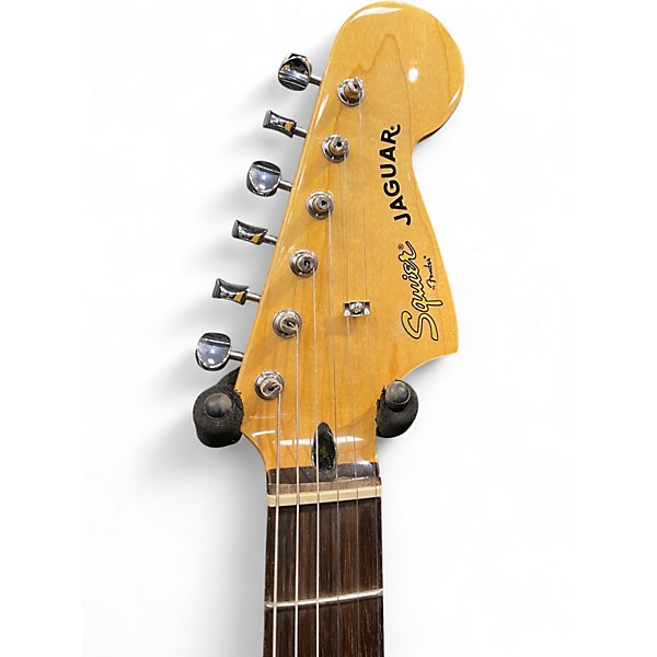 Used 2013 Squier Vintage Modified Jaguar Olympic White Solid Body Electric Guitar