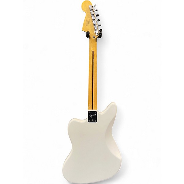 Used 2013 Squier Vintage Modified Jaguar Olympic White Solid Body Electric Guitar