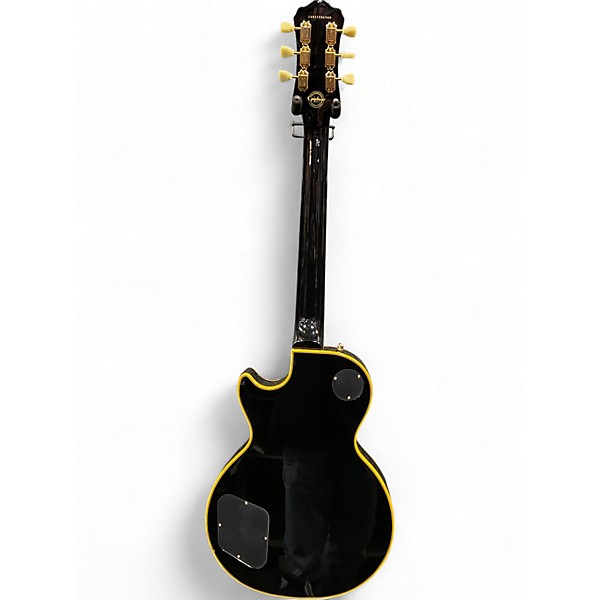 Used 2014 Epiphone Les Paul Custom Classic Pro Black Solid Body Electric Guitar
