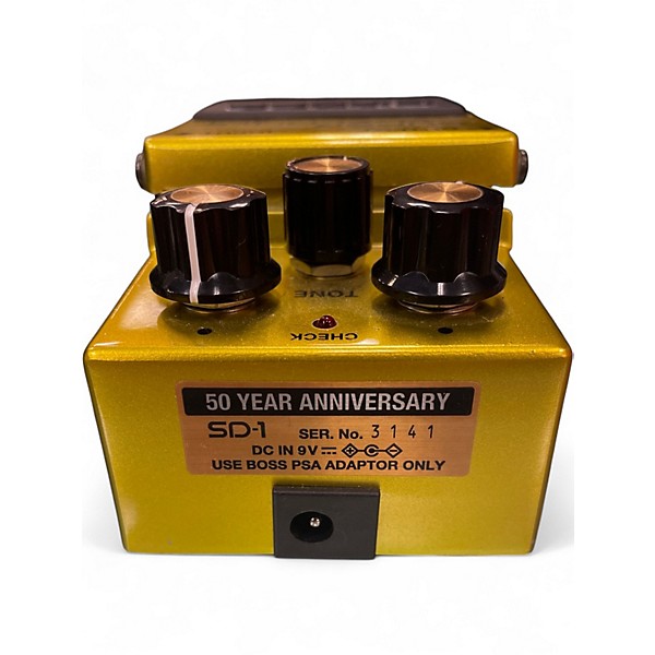 Used BOSS SD1 Super Overdrive 50TH ANNIVERSARY Effect Pedal