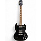 Used Epiphone SG Standard Black Solid Body Electric Guitar thumbnail