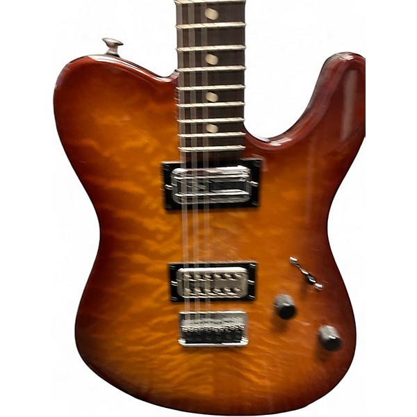 Used 2006 Fender FSR Telecaster Deluxe Quilted Maple Tobacco Sunburst Solid Body Electric Guitar