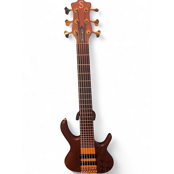 Used Ken Smith BSR6 Walnut/Ash Natural Electric Bass Guitar