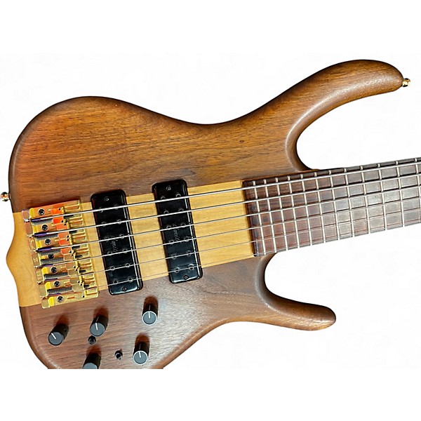 Used Ken Smith BSR6 Walnut/Ash Natural Electric Bass Guitar