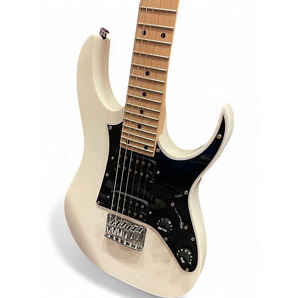 Used Ibanez GRGM21 MIKRO Alpine White Electric Guitar