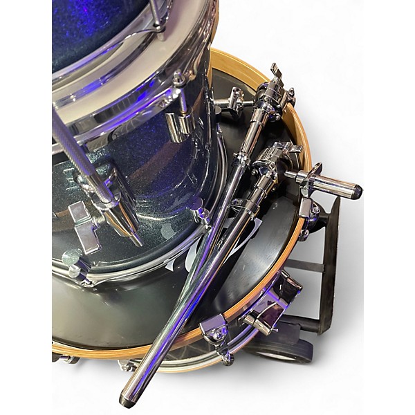 Used DrumCraft 4 Piece Series 8  Blue Drum Kit