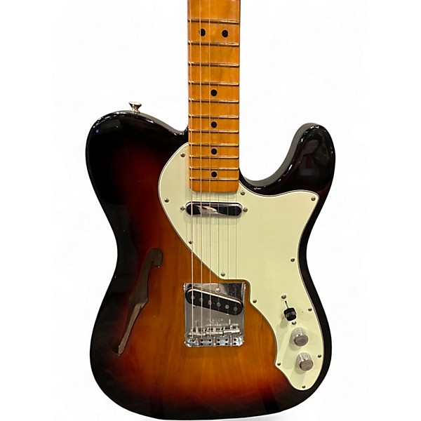 Used Fender American Original 60s Thinline Telecaster 3 Color Sunburst Hollow Body Electric Guitar