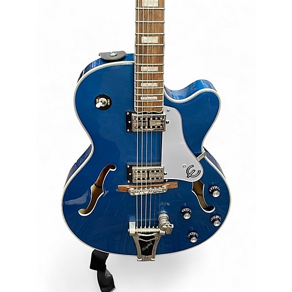 Used Epiphone Swingster Delta Blue Metallic Hollow Body Electric Guitar