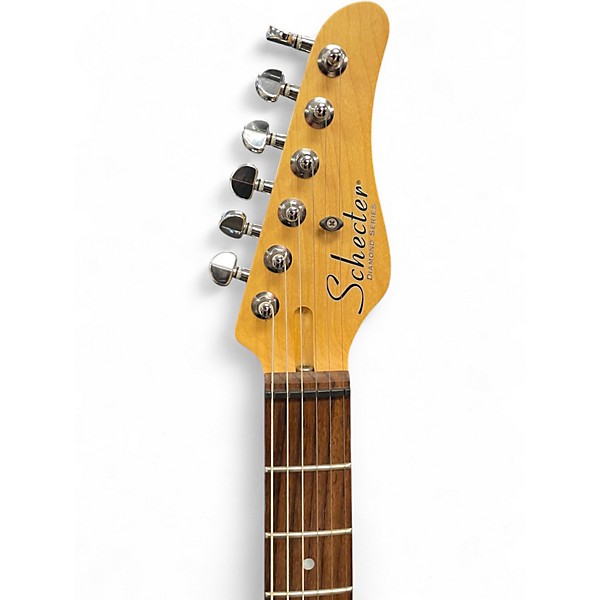 Used Schecter Guitar Research NICK JOHNSTON TRADITIONAL SSS ATOMIC SILVER Solid Body Electric Guitar