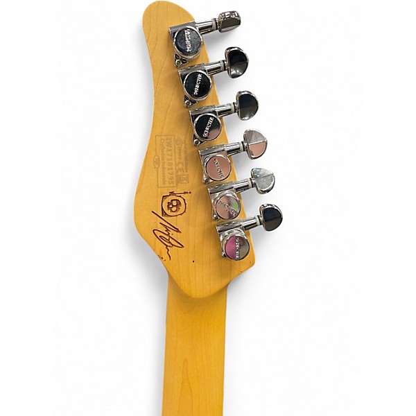 Used Schecter Guitar Research NICK JOHNSTON TRADITIONAL SSS ATOMIC SILVER Solid Body Electric Guitar