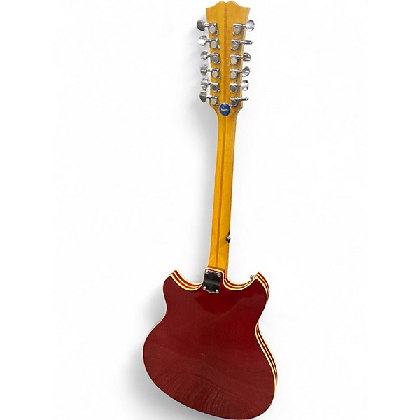 Vintage 1968 Kent 821 Red Hollow Body Electric Guitar