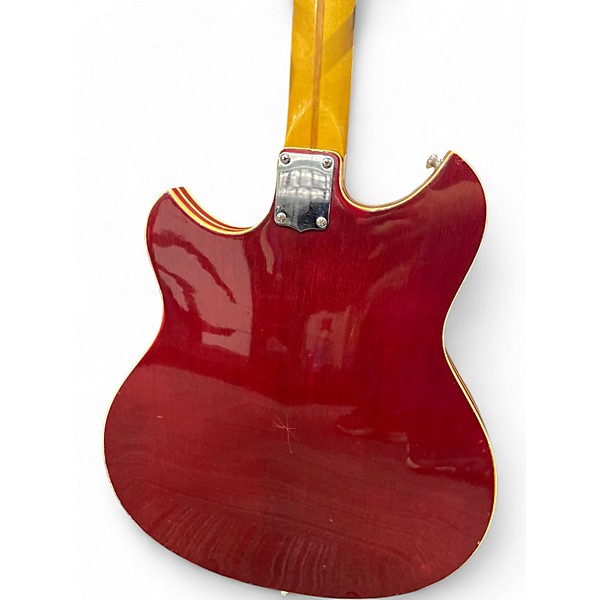 Vintage 1968 Kent 821 Red Hollow Body Electric Guitar