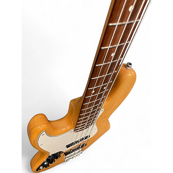 Used 2005 Fender Standard Jazz Bass Left Handed Natural Electric Bass Guitar