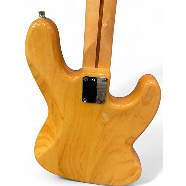 Used 2005 Fender Standard Jazz Bass Left Handed Natural Electric Bass Guitar