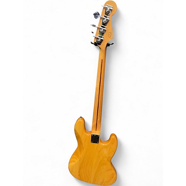 Used 2005 Fender Standard Jazz Bass Left Handed Natural Electric Bass Guitar