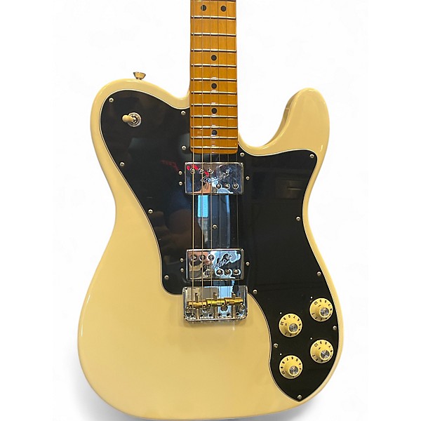 Used Fender AMERICAN PRO II TELECASTER DELUXE Alpine White Solid Body Electric Guitar