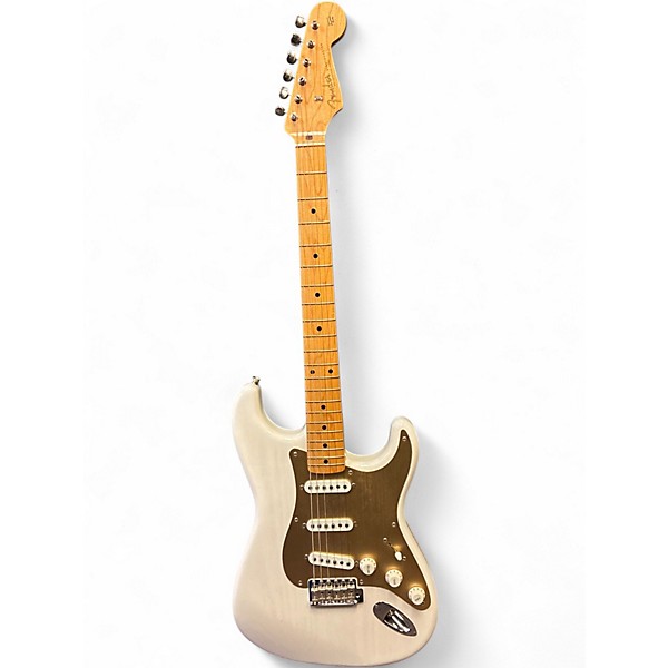 Used 2023 Fender HERITAGE 50S STRATOCASTER WHITE BLONDE Solid Body Electric Guitar