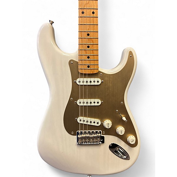 Used 2023 Fender HERITAGE 50S STRATOCASTER WHITE BLONDE Solid Body Electric Guitar
