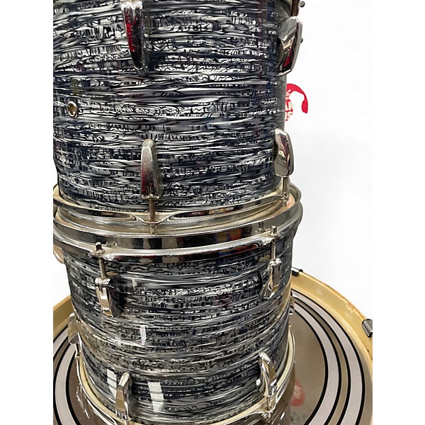 Used Yamaha 4 Piece EXR Export Series Limited-Edition Silver Oyster Drum Kit