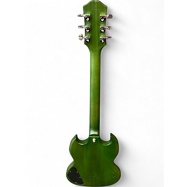 Used Epiphone SG Classic Worn P90 Green Solid Body Electric Guitar