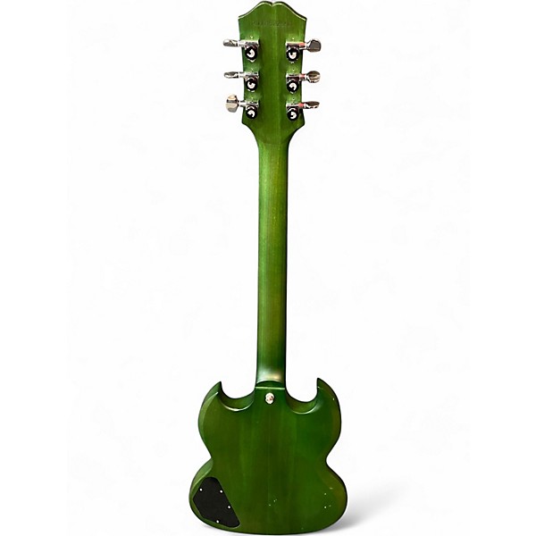 Used Epiphone SG Classic Worn P90 Green Solid Body Electric Guitar
