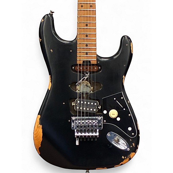 Used EVH Frankie Relic Black Solid Body Electric Guitar