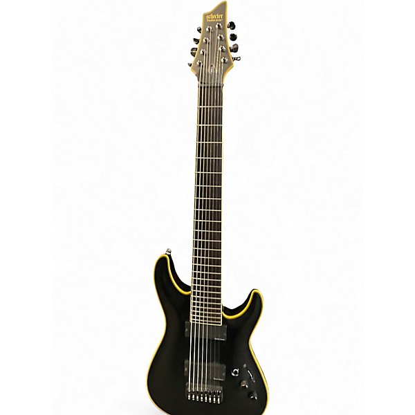 Used Schecter Guitar Research Blackjack ATX C8 Black Solid Body Electric Guitar