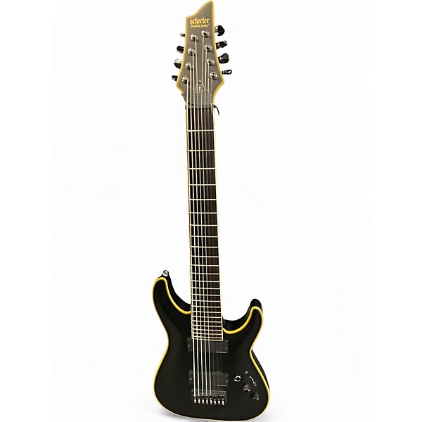 Used Schecter Guitar Research Blackjack ATX C8 Black Solid Body Electric Guitar