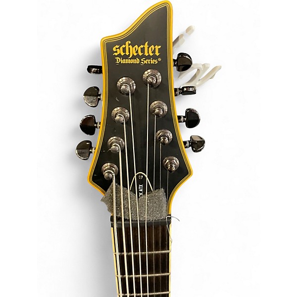 Used Schecter Guitar Research Blackjack ATX C8 Black Solid Body Electric Guitar