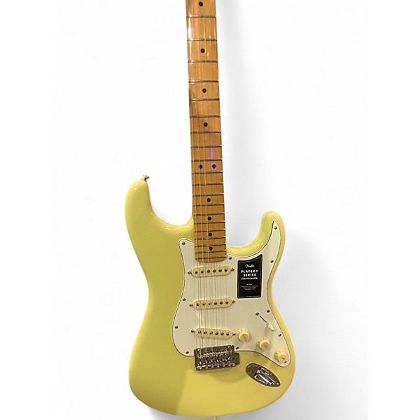 Used Fender Player II Stratocaster Hialeah Yellow Solid Body Electric Guitar