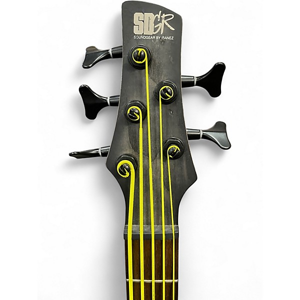 Used Ibanez SR605E BLACK STANIED BURST Electric Bass Guitar